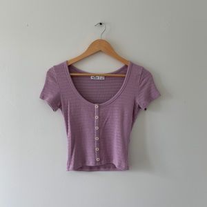 Hollister Purple Baby-Tee Top